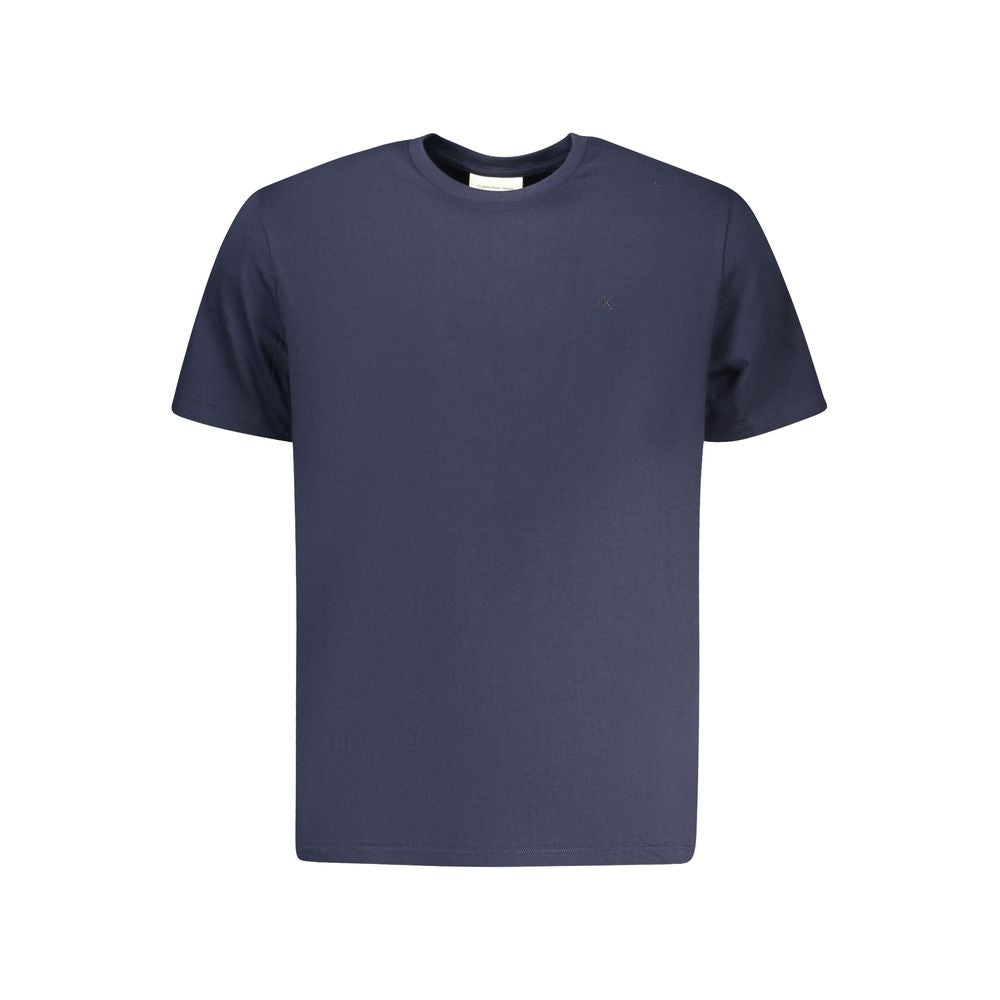 Calvin Klein Cotton Crew Neck T-Shirt — Blue by Calvin Klein