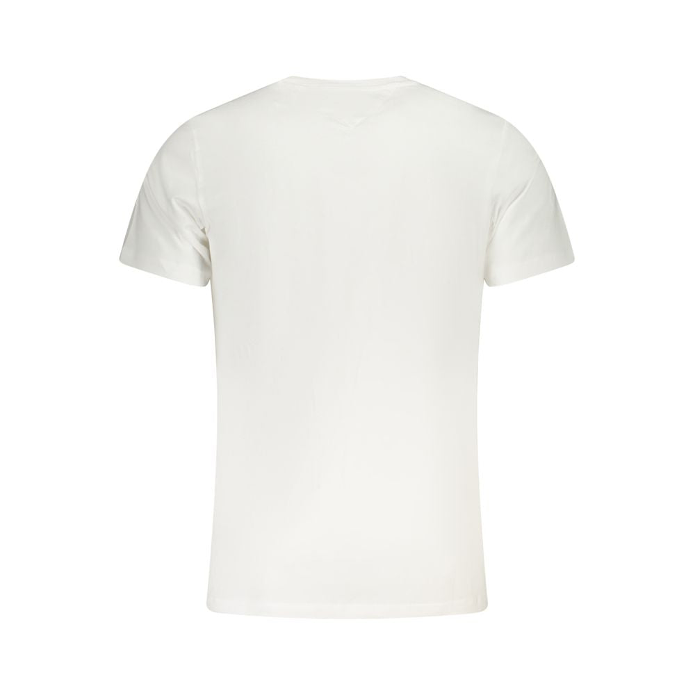 Tommy Hilfiger Logo-Embroidered Cotton T-Shirt — White, view 2