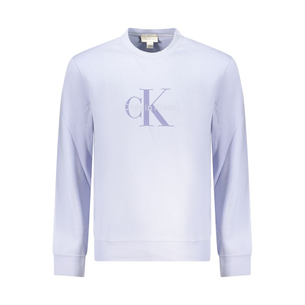 Calvin Klein Logo-Embroidered Cotton Sweatshirt — Purple by Calvin Klein