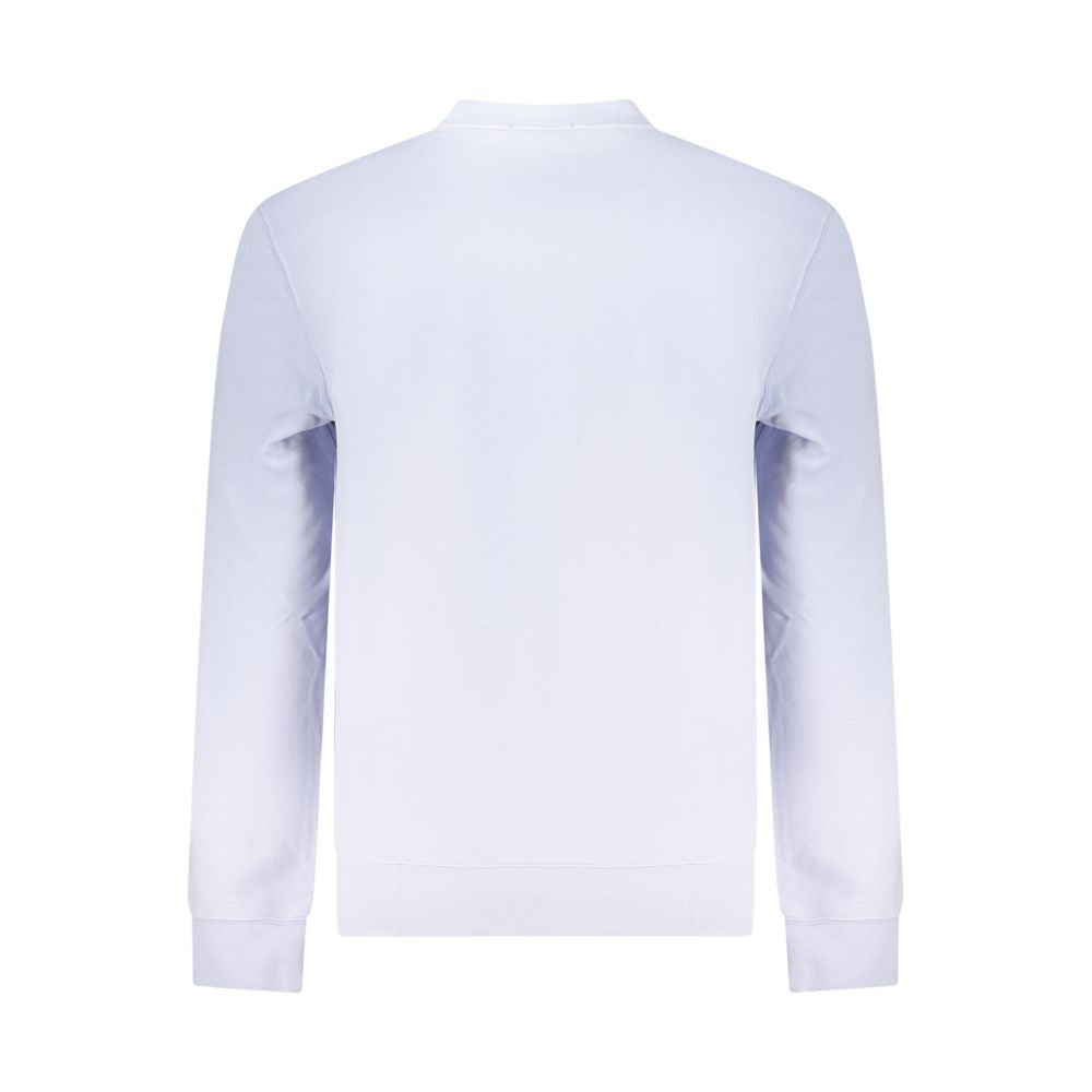 Calvin Klein Logo-Embroidered Cotton Sweatshirt — Purple, view 2