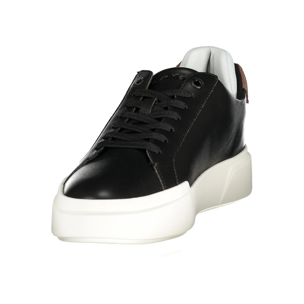 Calvin Klein Contrasting Colorblock Sneaker — Black, view 3