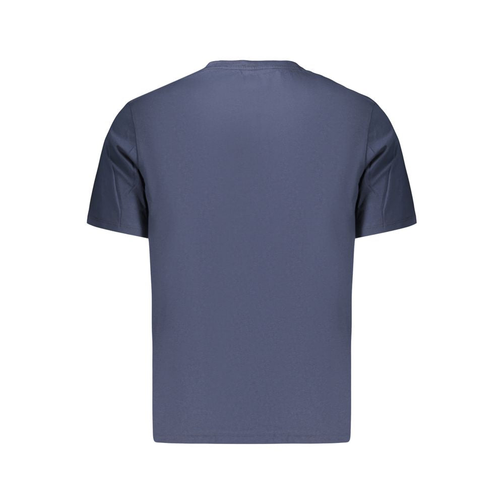 Timberland Logo-Embroidered Cotton T-Shirt — Blue, view 2