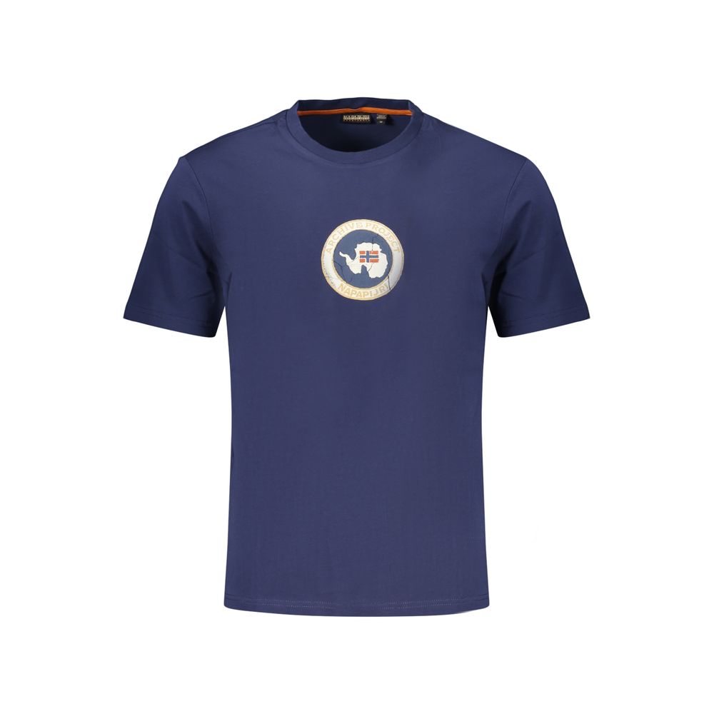 Napapijri Logo-Print Cotton T-Shirt — Navy by Napapijri