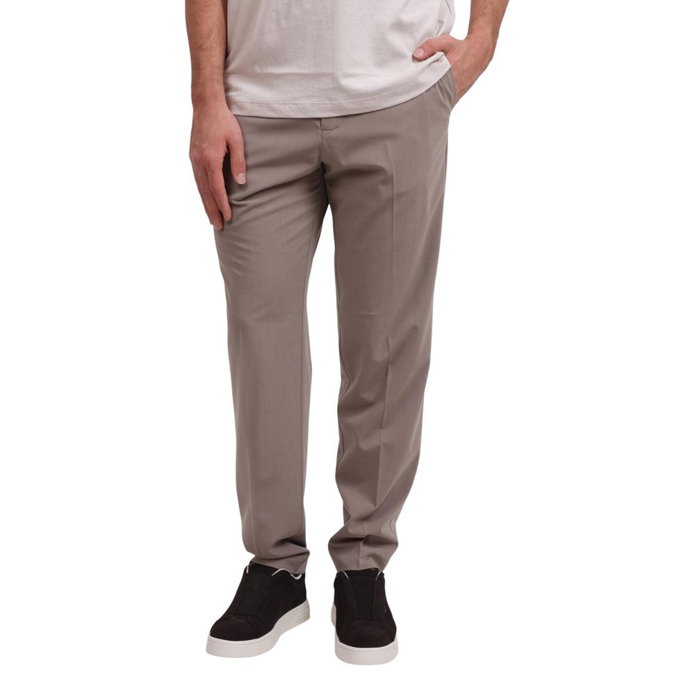 Armani Exchange Lyocell Blend Trousers — Beige by Armani Exchange