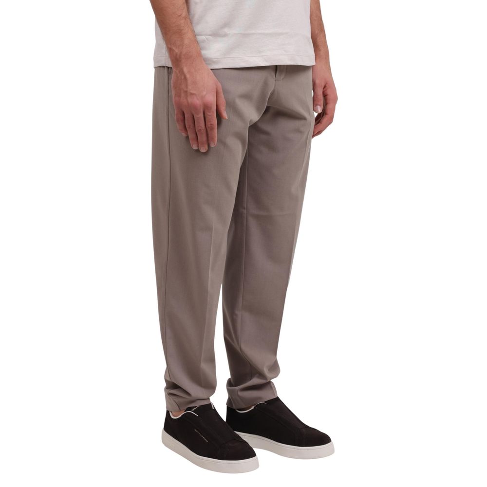 Armani Exchange Lyocell Blend Trousers — Beige, view 3
