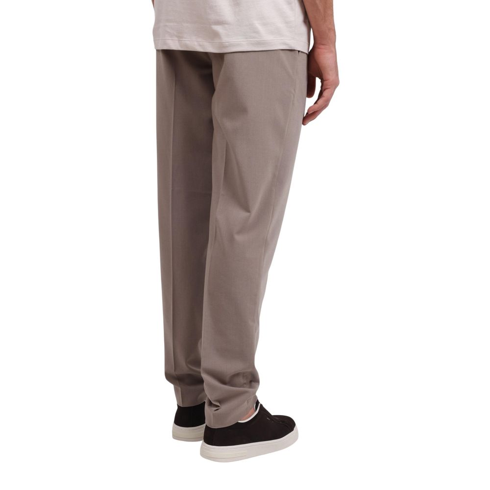 Armani Exchange Lyocell Blend Trousers — Beige, view 4
