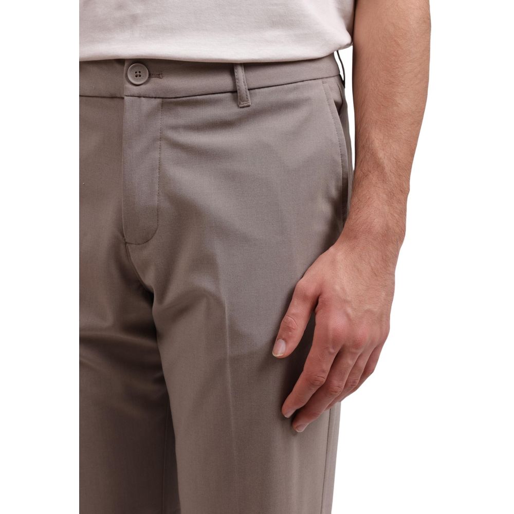 Armani Exchange Lyocell Blend Trousers — Beige, view 5