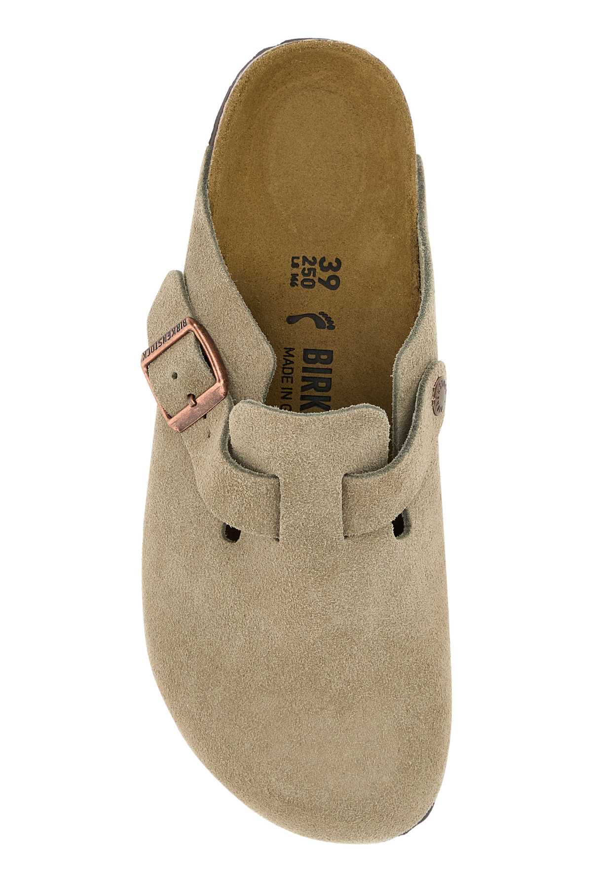 Birkenstock Suede Slipper — Taupe, view 3