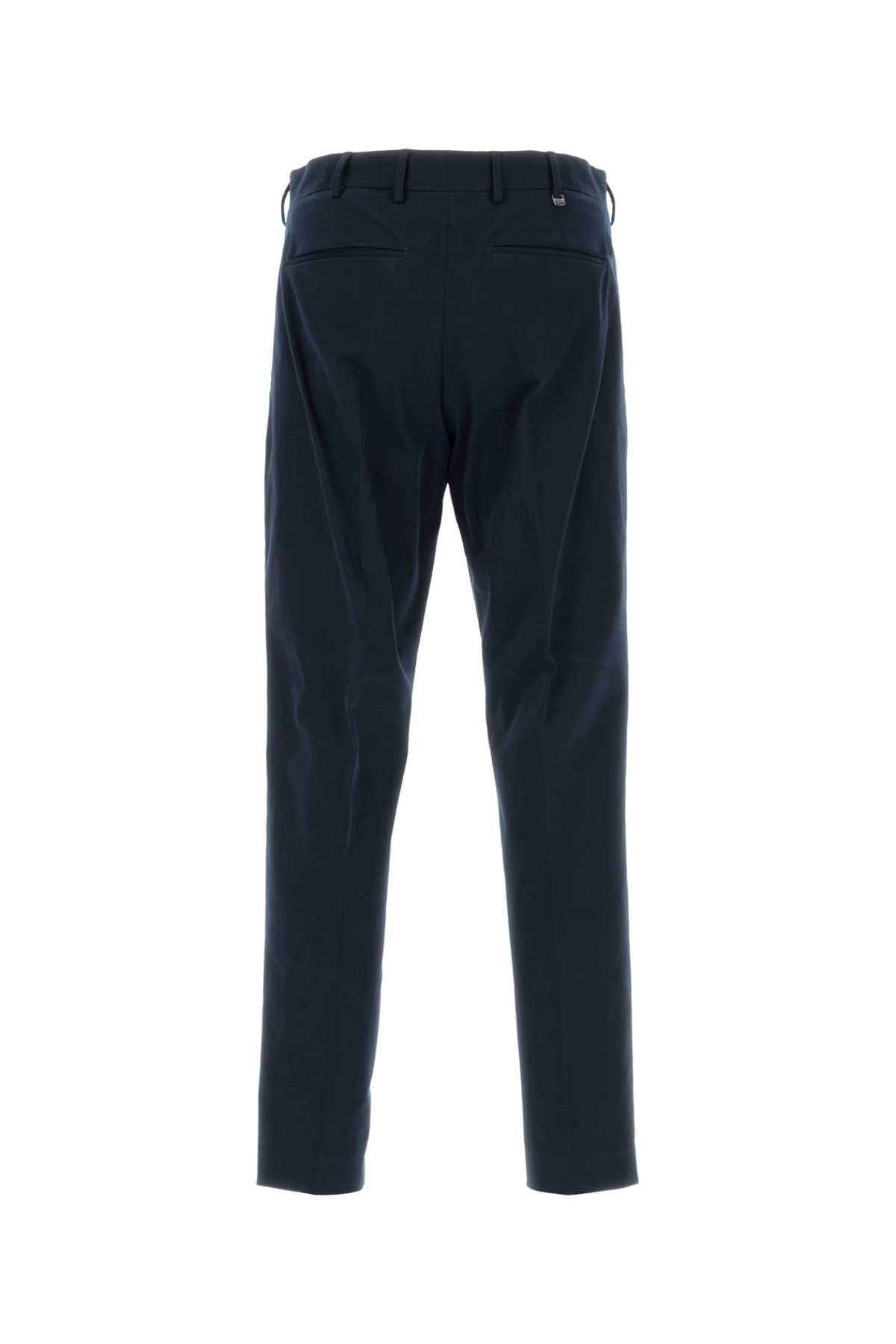 Pt Torino Flat Trousers — Navy, view 2