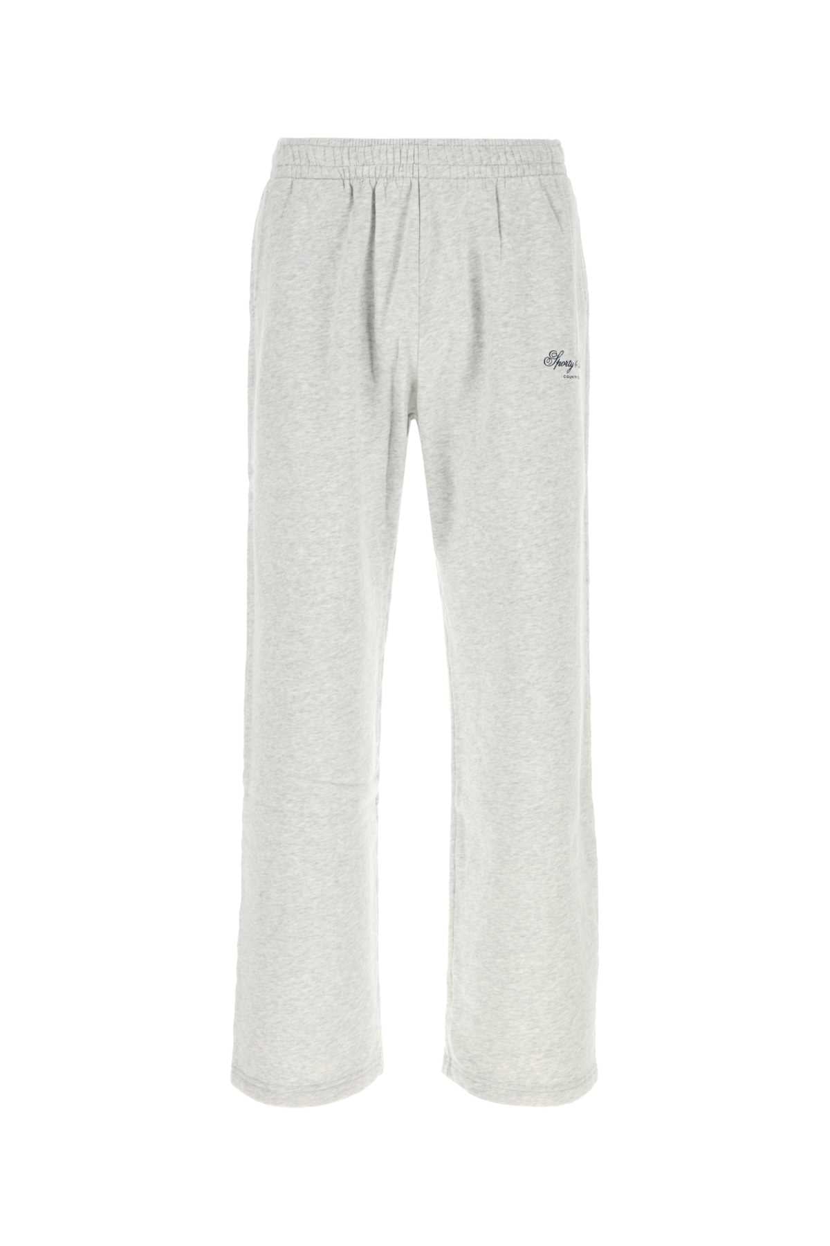 Sporty & Rich Script Joggers — Gray by Sporty & Rich