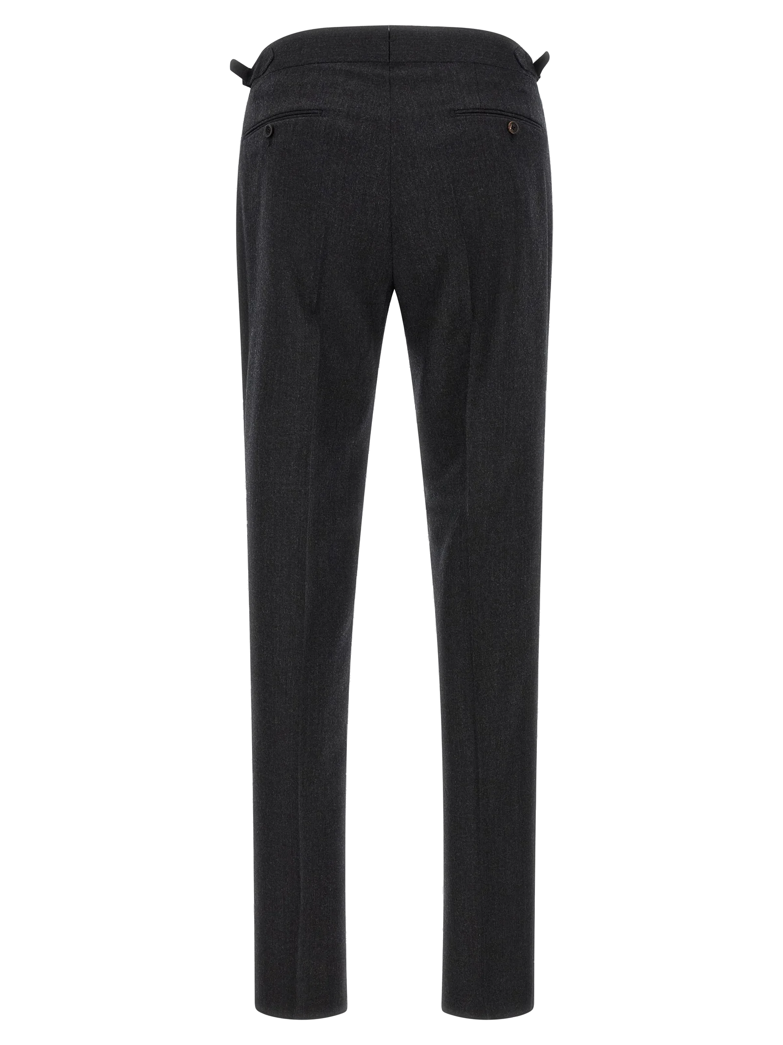 Pal Zileri Compact Wool Trousers — Gray, view 2