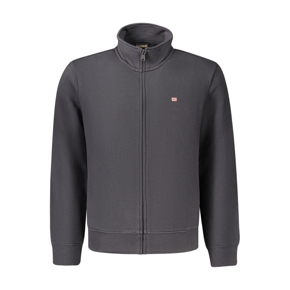 Napapijri Full-Zip Cotton Sweatshirt — Black by Napapijri