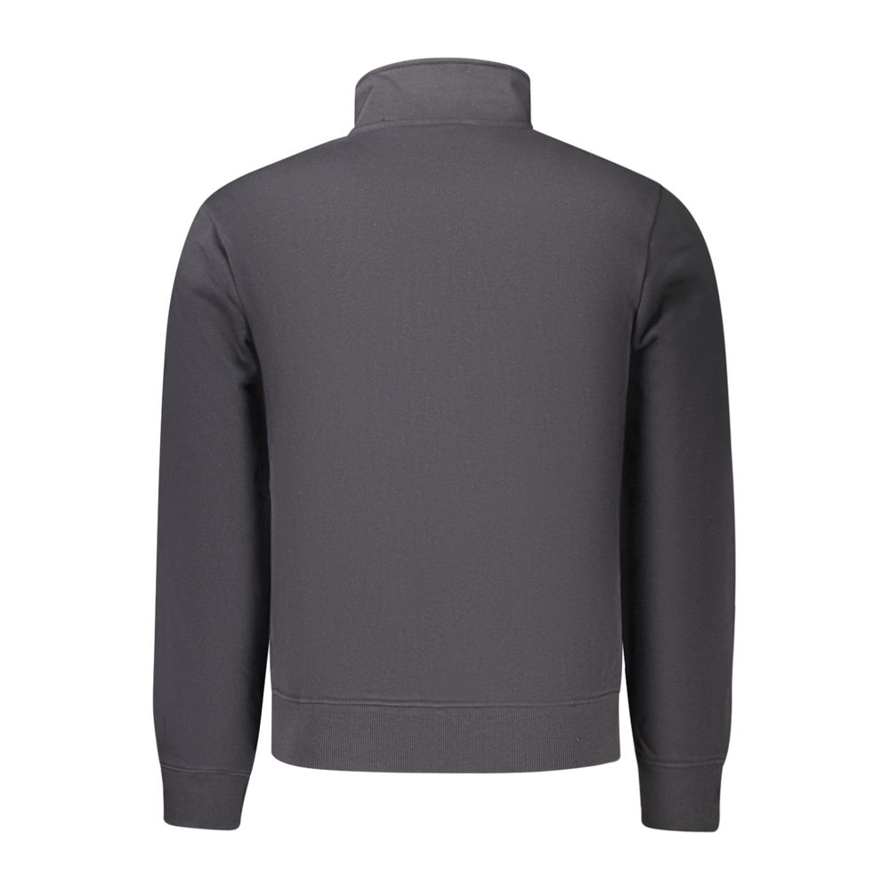 Napapijri Full-Zip Cotton Sweatshirt — Black, view 2