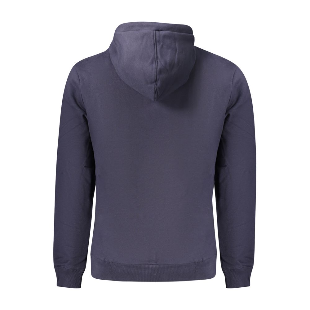 Napapijri Logo-Appliqué Cotton Hoodie — Blue, view 2