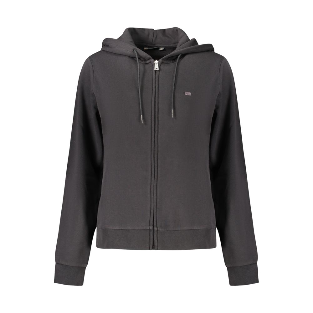 Napapijri Zip-Up Cotton Hoodie — Black by Napapijri