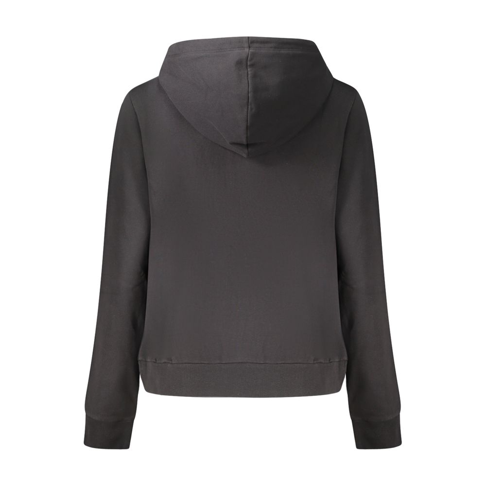 Napapijri Zip-Up Cotton Hoodie — Black, view 2