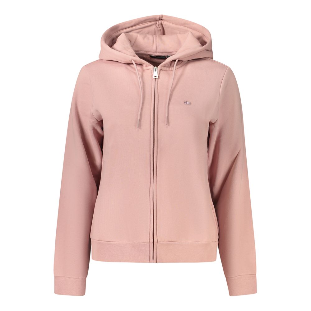 Napapijri Cotton Hoodie Sweatshirt — Pink by Napapijri