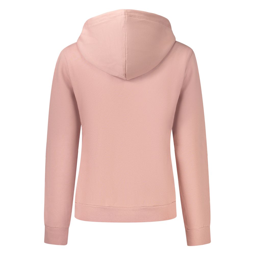 Napapijri Cotton Hoodie Sweatshirt — Pink, view 2