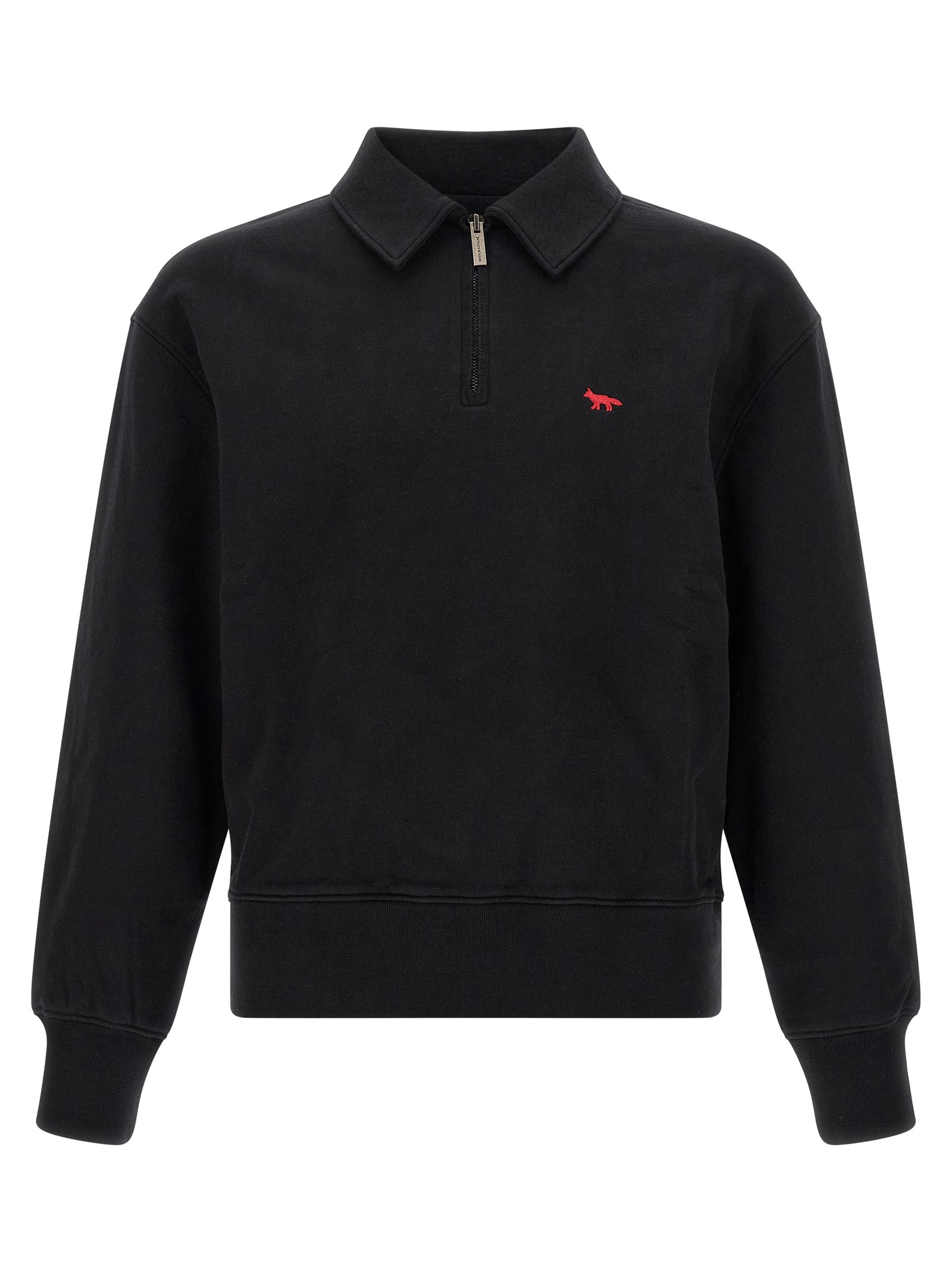 Maison Kitsuné Organic Cotton Sweatshirt — Black by Maison Kitsune