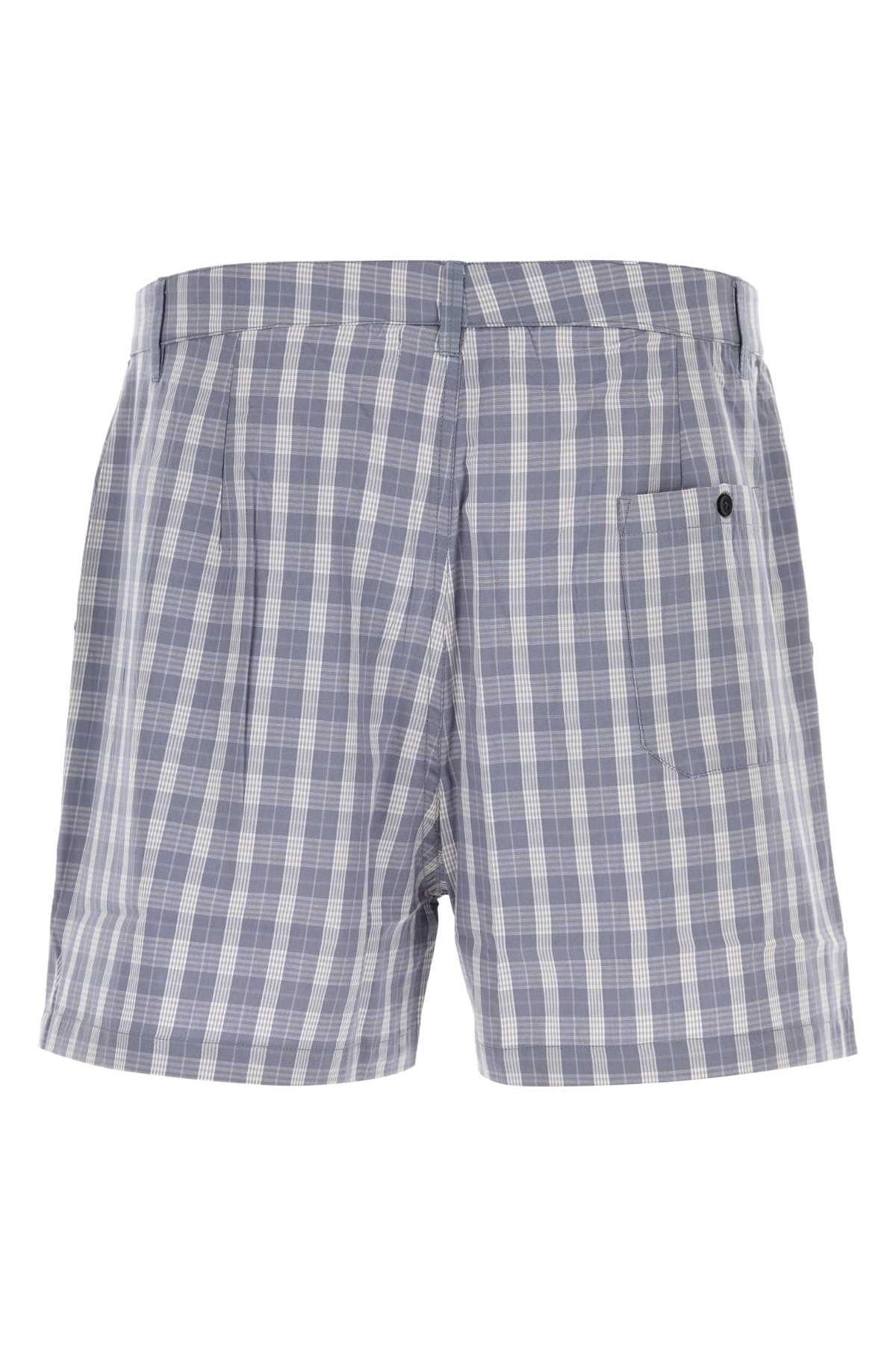 Gimaguas Checks Shorts — Navy, view 2