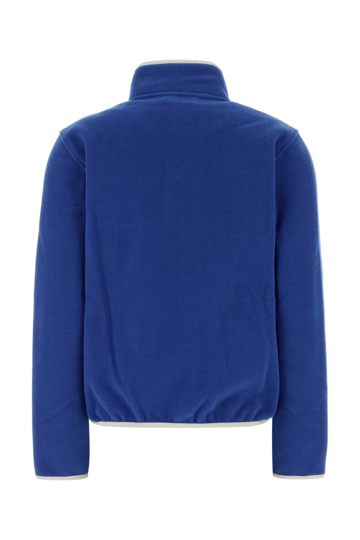 Sporty & Rich Logo Sweatshirt — Blue - S, view 2