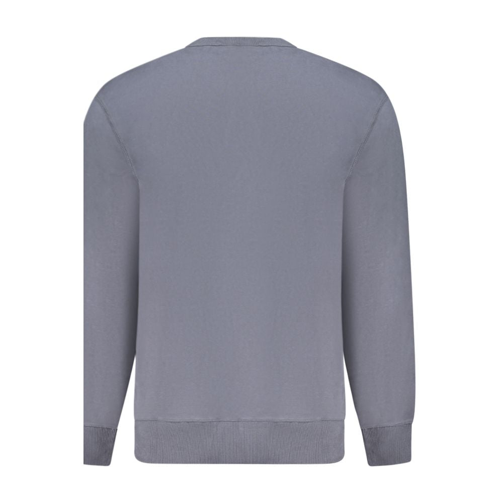 Calvin Klein Cotton Crew Neck Sweatshirt — Gray, view 2