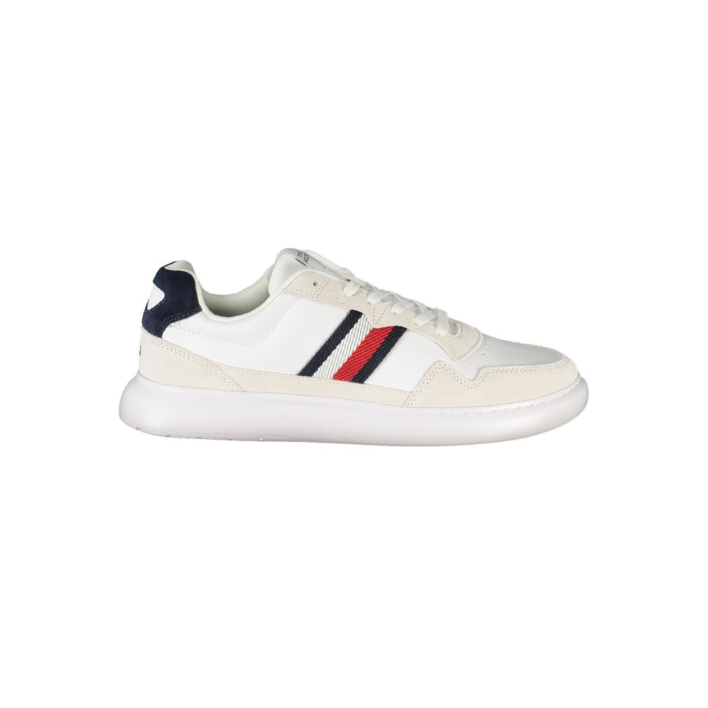 Tommy Hilfiger Logo-Striped Sneaker — White by Tommy Hilfiger