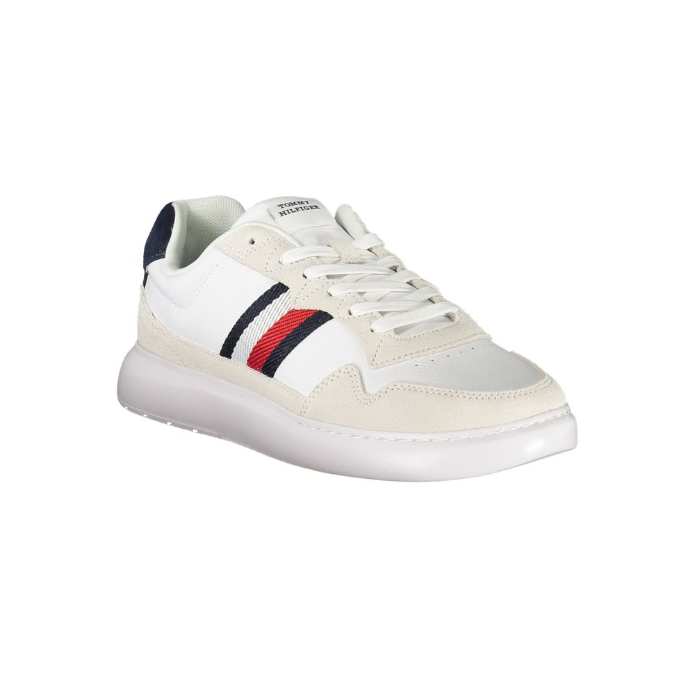 Tommy Hilfiger Logo-Striped Sneaker — White, view 2