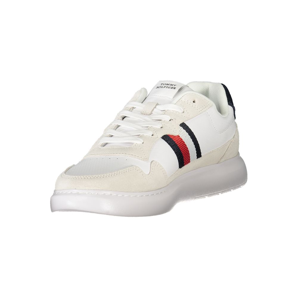 Tommy Hilfiger Logo-Striped Sneaker — White, view 3