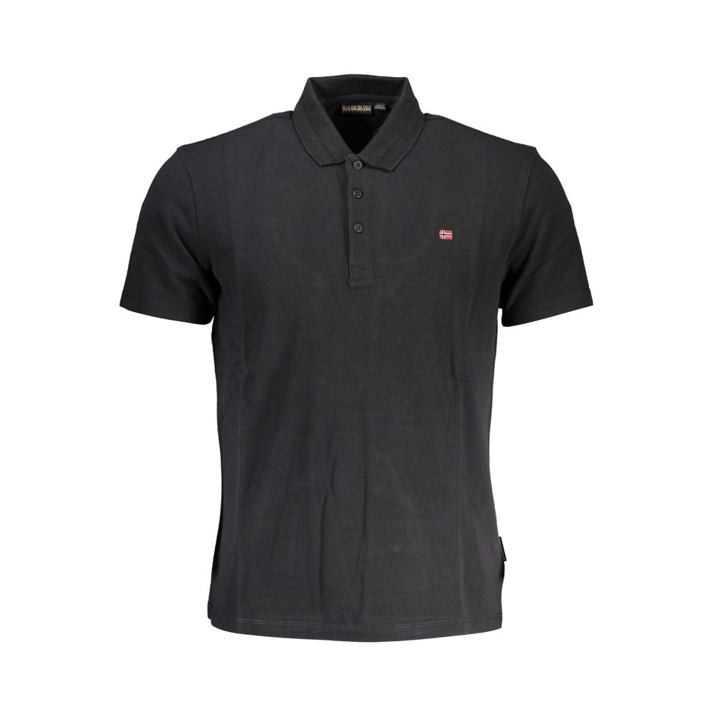 Napapijri Cotton Polo Shirt — Black by Napapijri