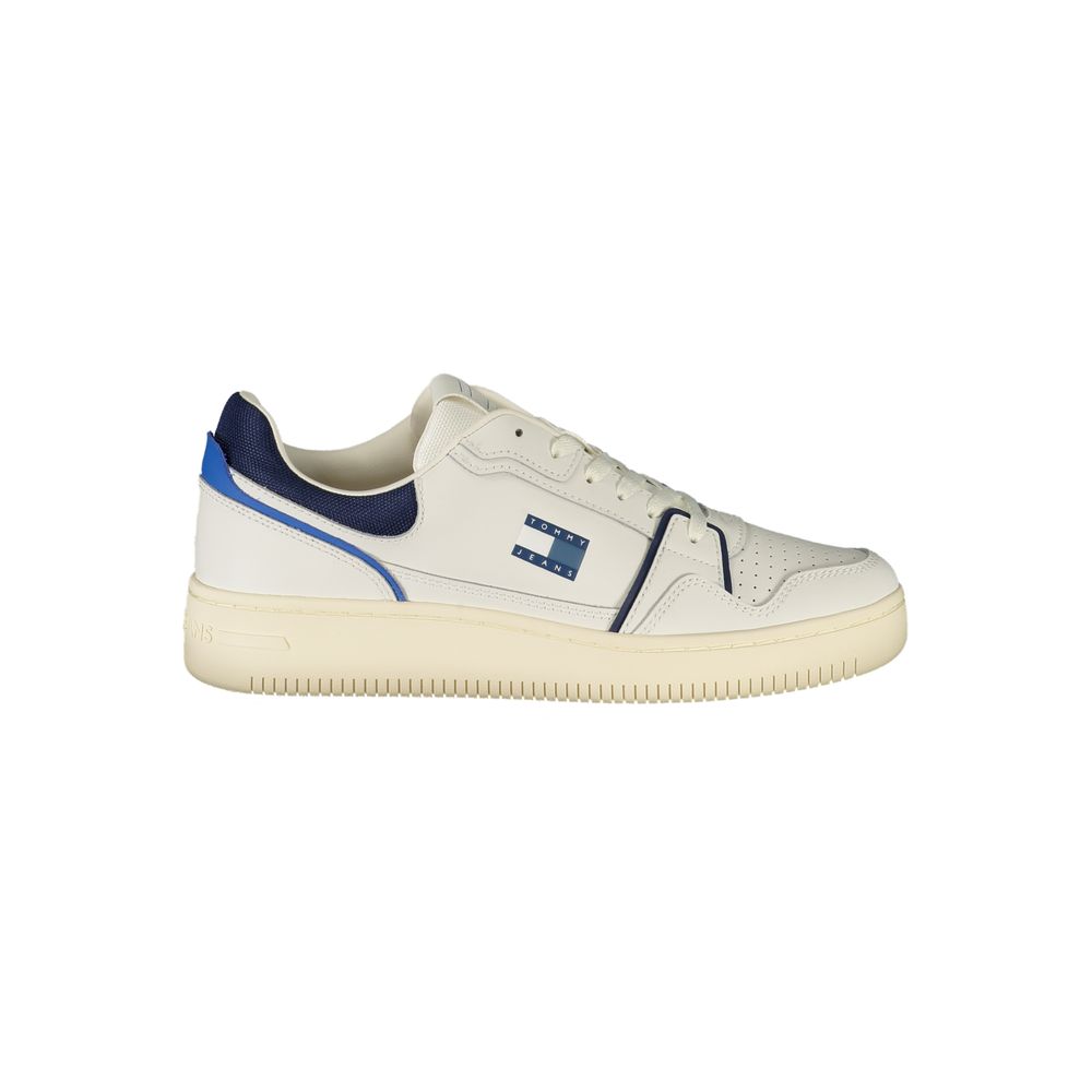 Tommy Hilfiger Polyurethane Color-Block Sneaker — White by Tommy Hilfiger