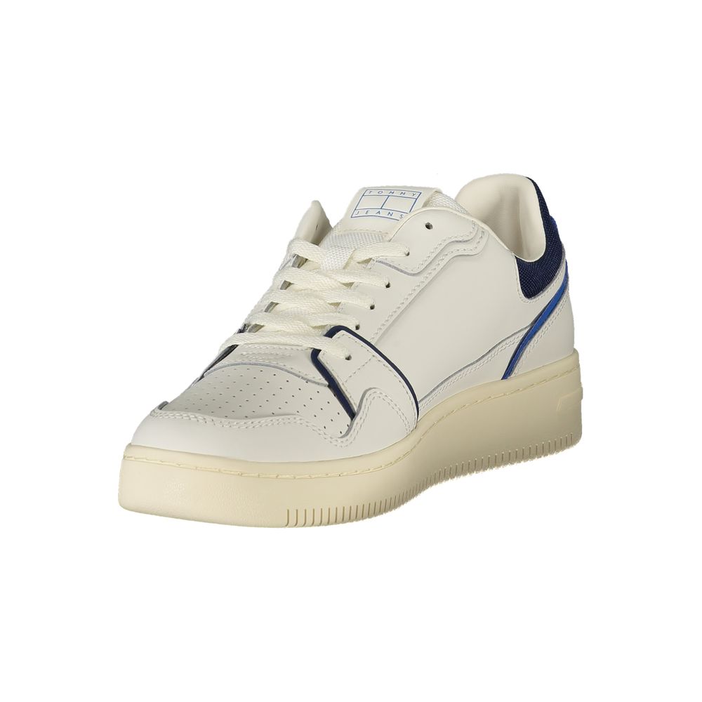 Tommy Hilfiger Polyurethane Color-Block Sneaker — White, view 3