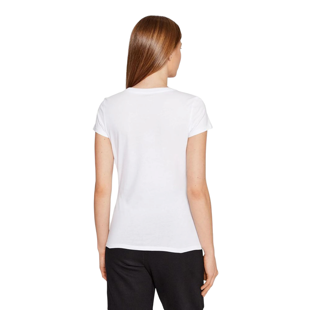 Armani Exchange Sequin Logo T-Shirt — White, view 2