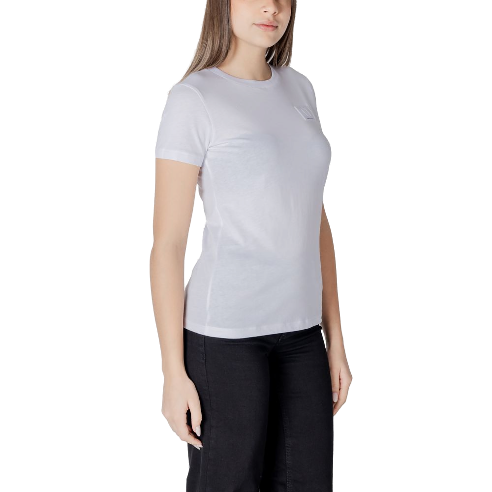 Armani Exchange Cotton T-Shirt — White, view 3