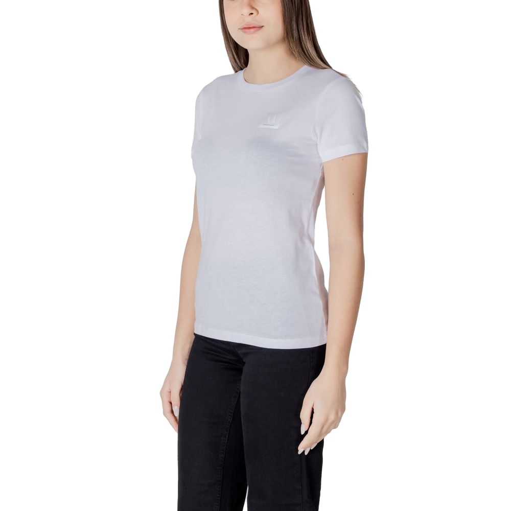 Armani Exchange Cotton T-Shirt — White, view 4