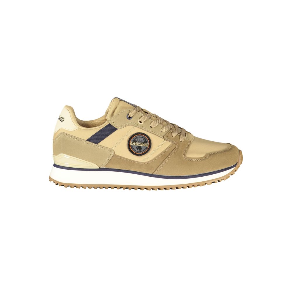 Napapijri Colorblock Design Sneaker — Beige by Napapijri