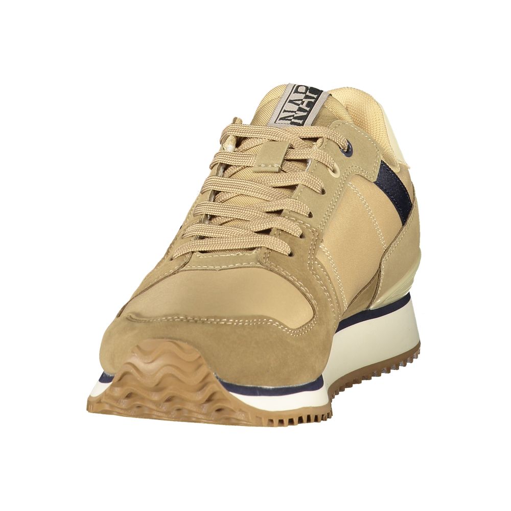 Napapijri Colorblock Design Sneaker — Beige, view 3