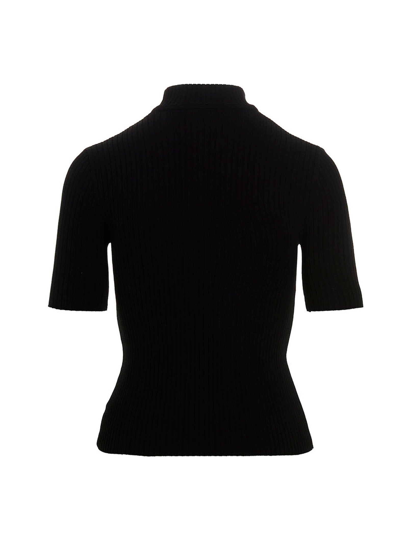 CourrèGes Reedition Sweater — Black, view 2