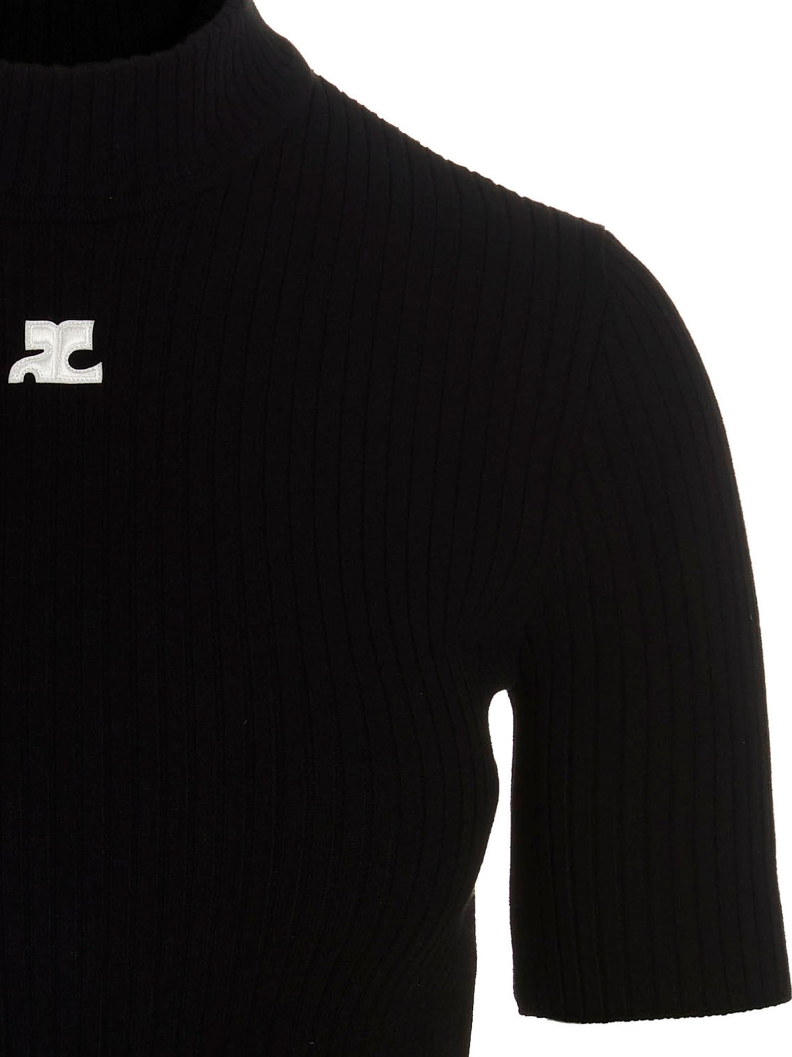 CourrèGes Reedition Sweater — Black, view 3