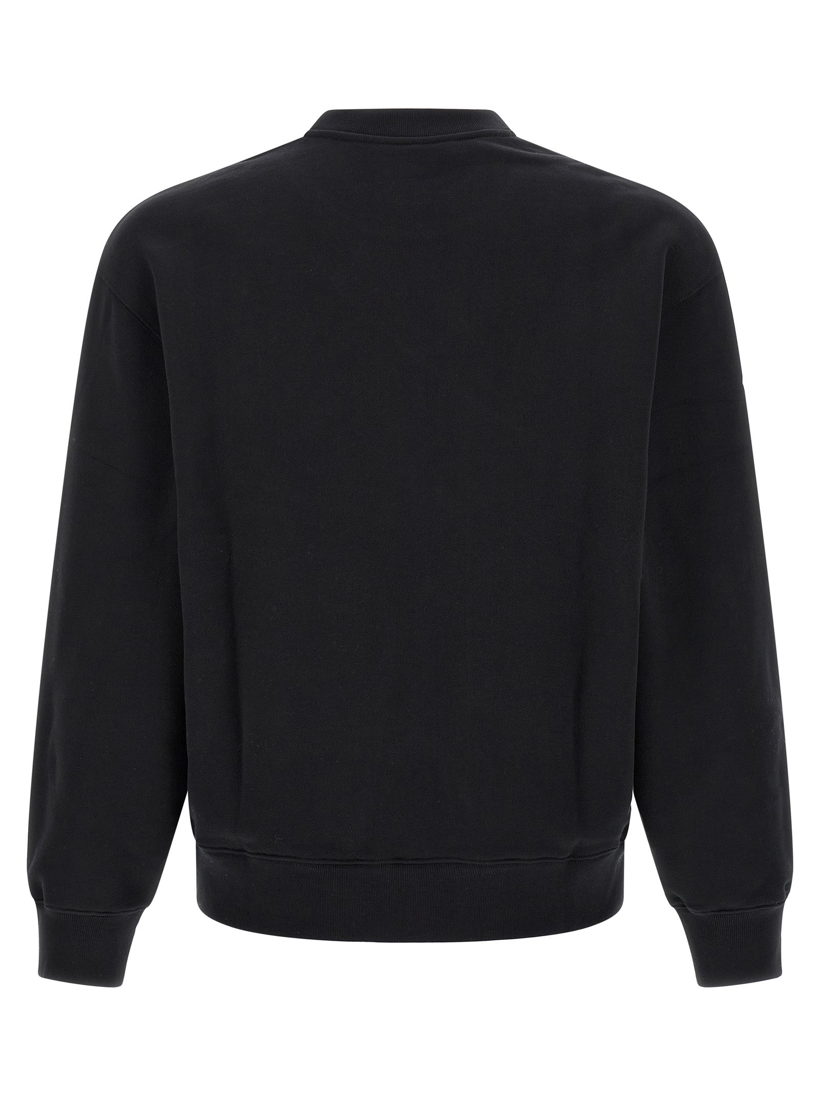 Maison Kitsuné Cotton Crew Neck Sweatshirt — Black, view 2