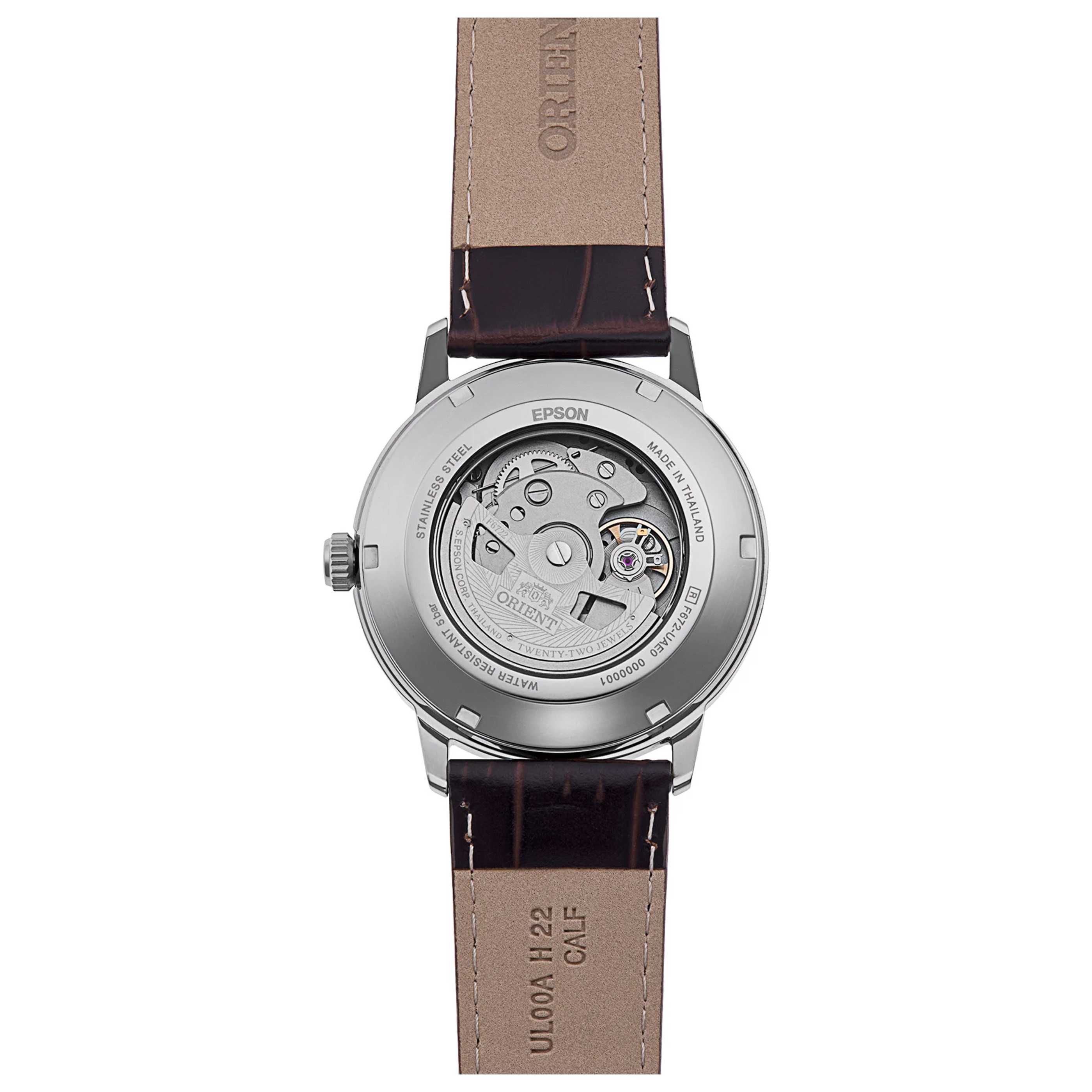 Orient Automatic Watch — Brown, view 2