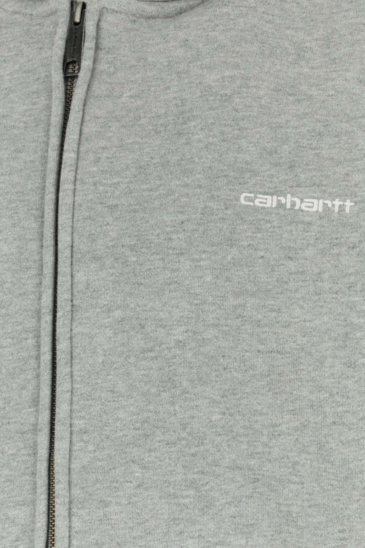 Carhartt Wip Cotton Polyester Blend Hoodie — Gray, view 3