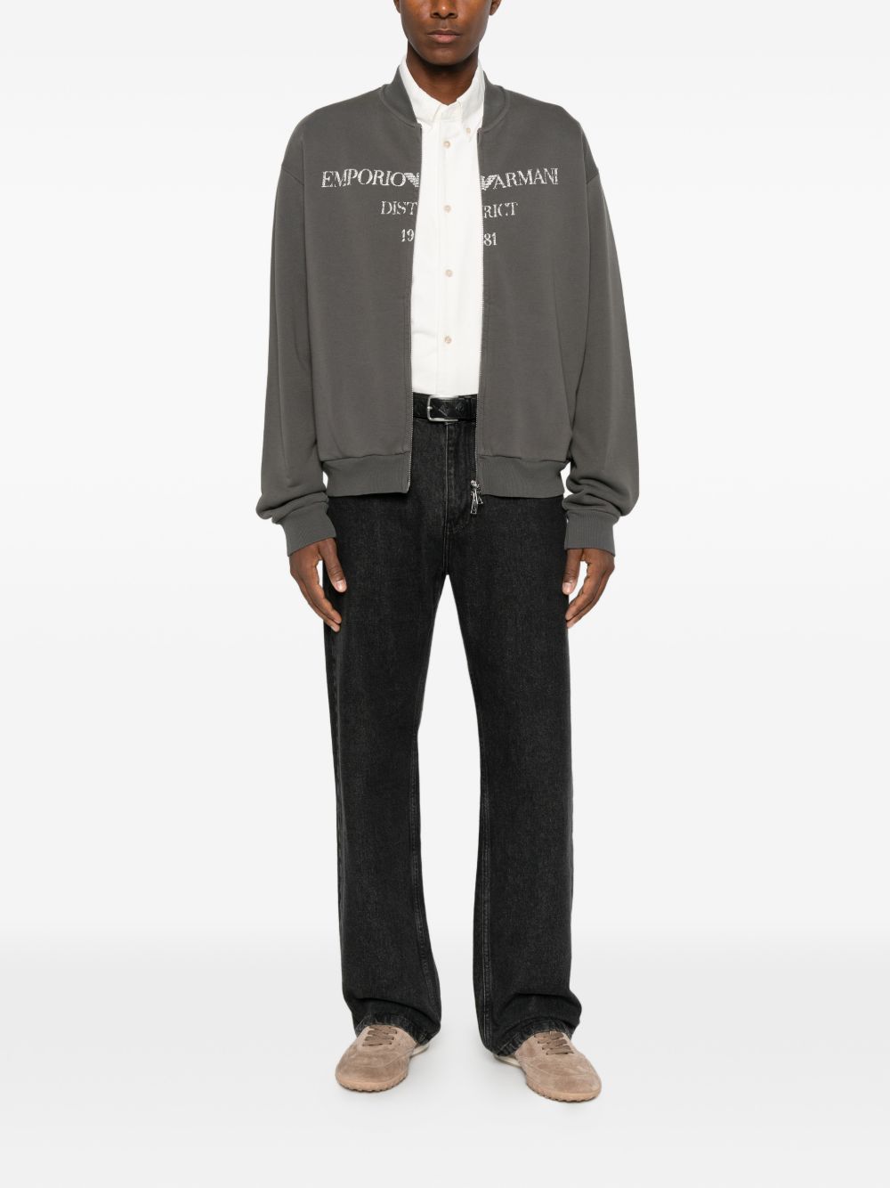 Emporio Armani Logo-Print Cotton Sweatshirt, view 4