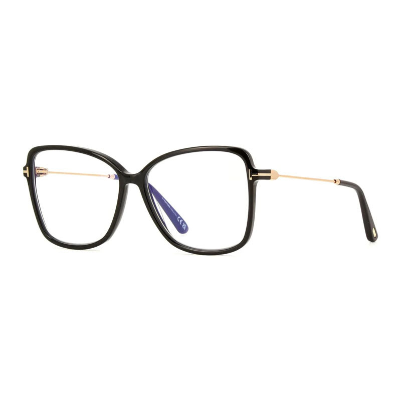 Tom Ford FT5953-B001 Butterfly Full Rim Eyeglasses — Black by Tom Ford