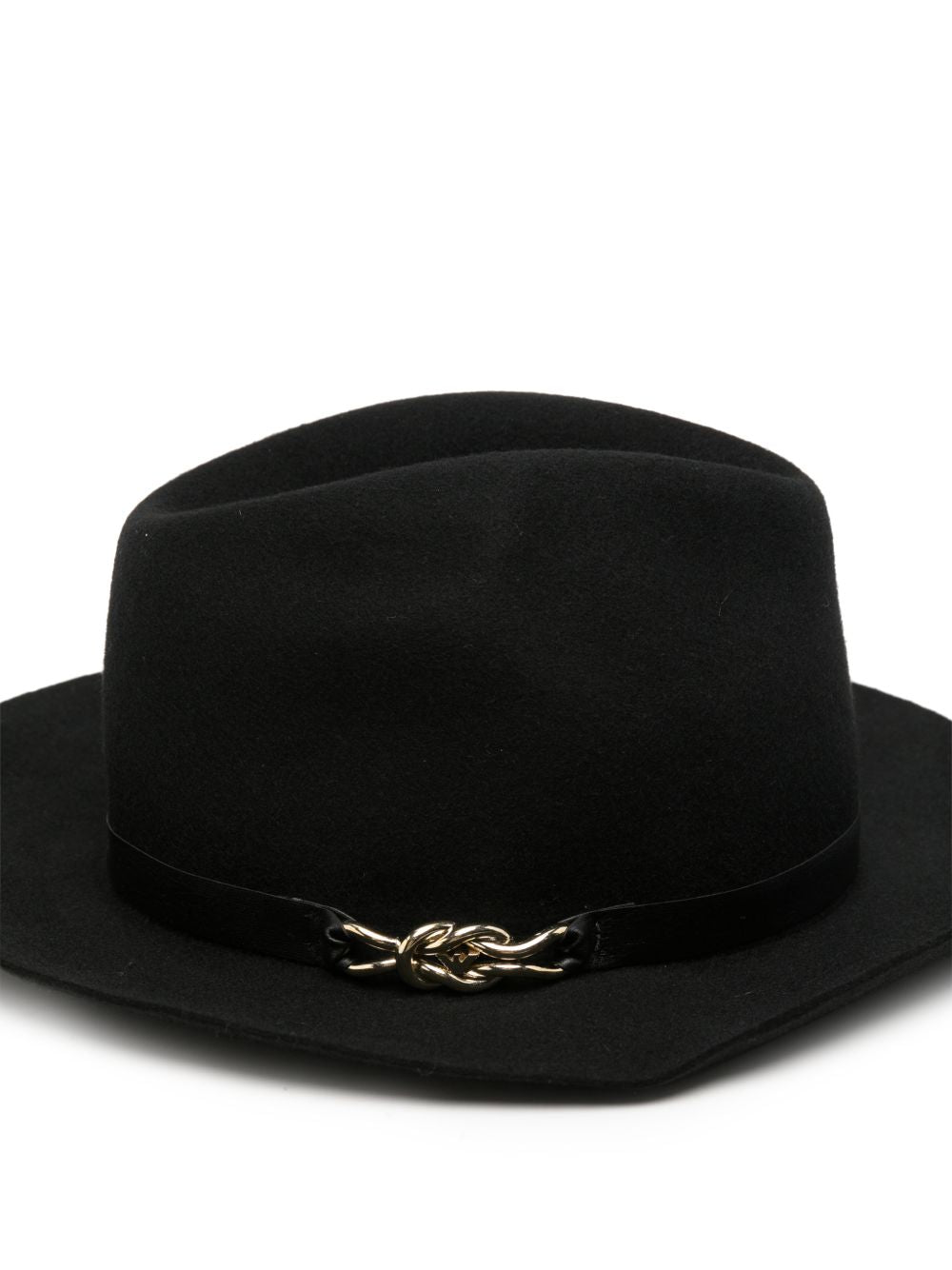 Emporio Armani Wool Felt Fedora — Black, view 3