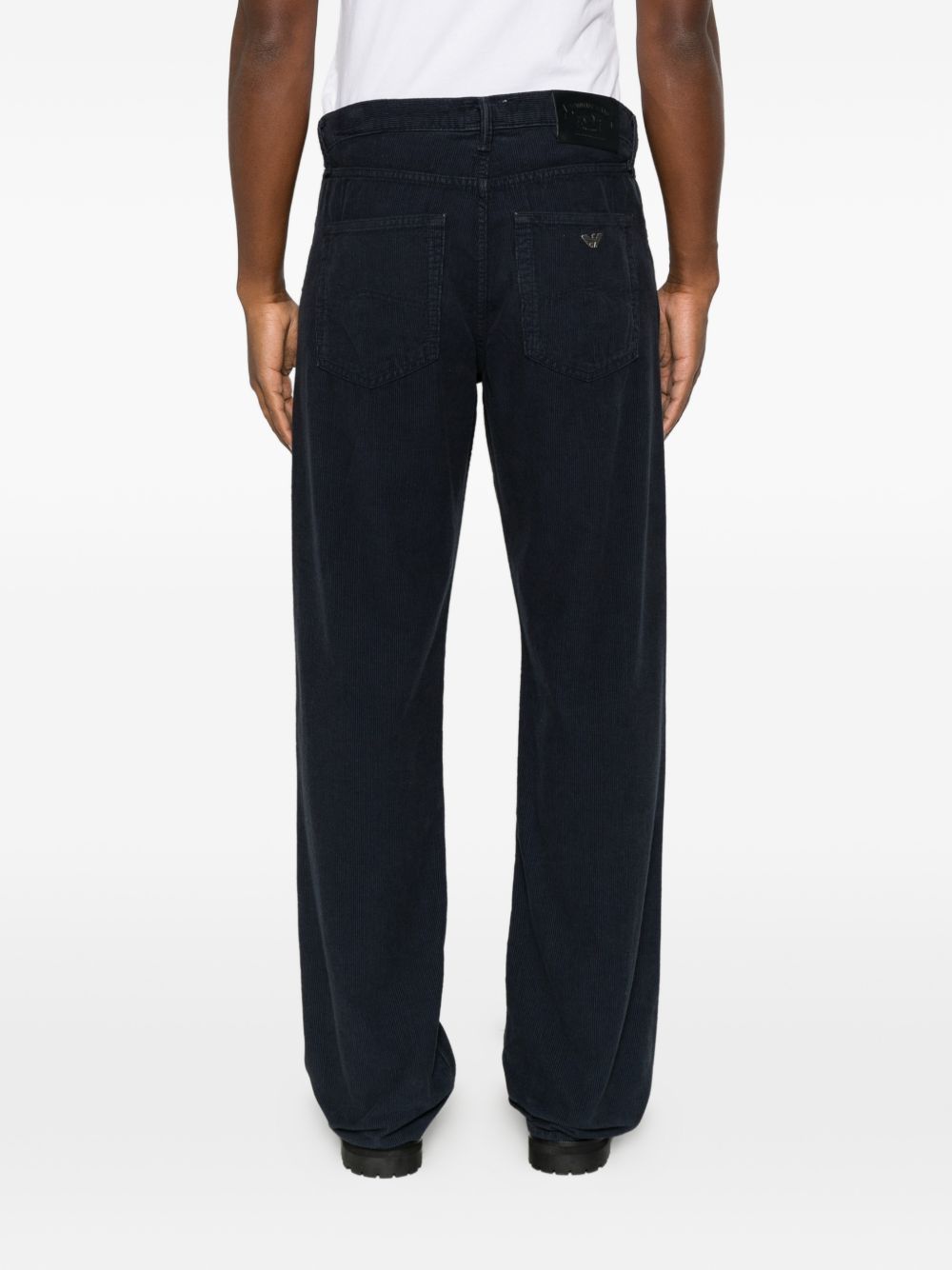 Emporio Armani Navy Corduroy Jeans — Navy, view 3