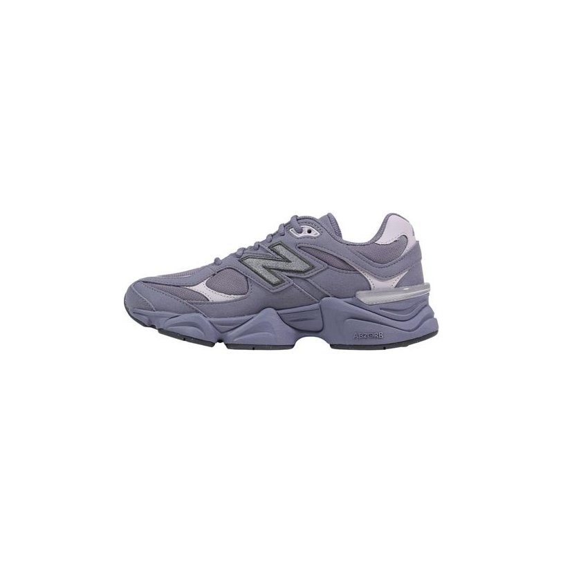 New Balance Suede Chunky Sole Sneakers — Gray, view 3