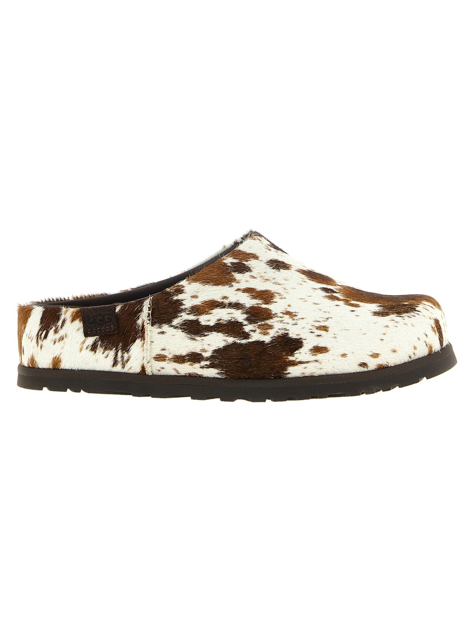 UGG Pony Hair Animal Print Slippers — Brown by UGG