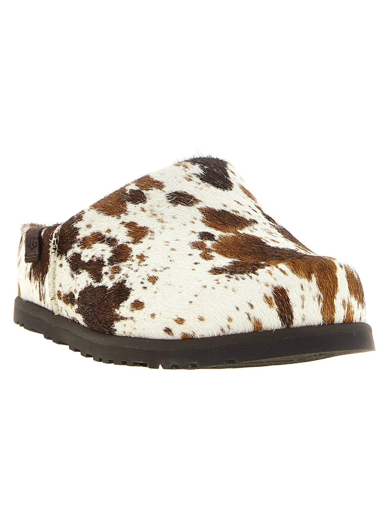 UGG Pony Hair Animal Print Slippers — Brown, view 2