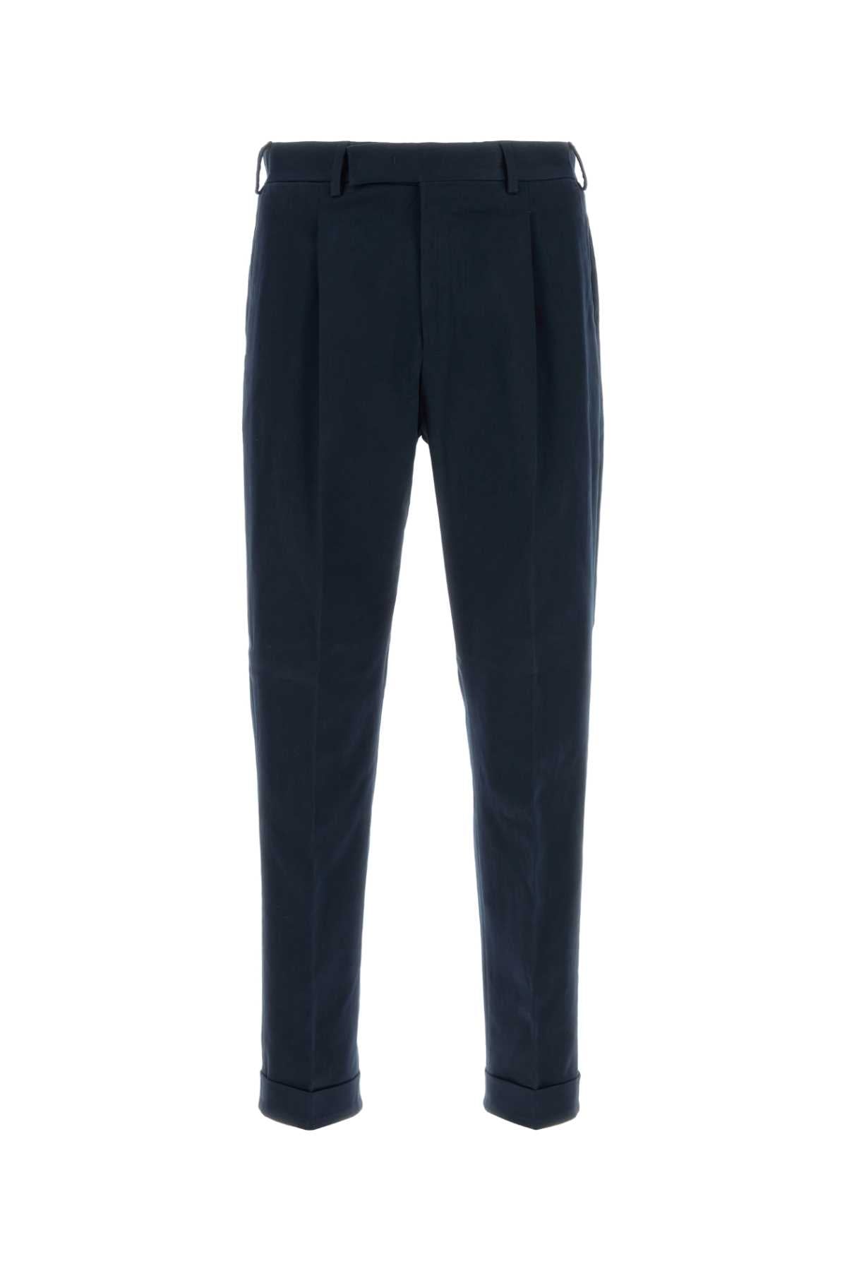 Pt Torino Rebel 1 Pleat Trousers — Navy by Pt Torino